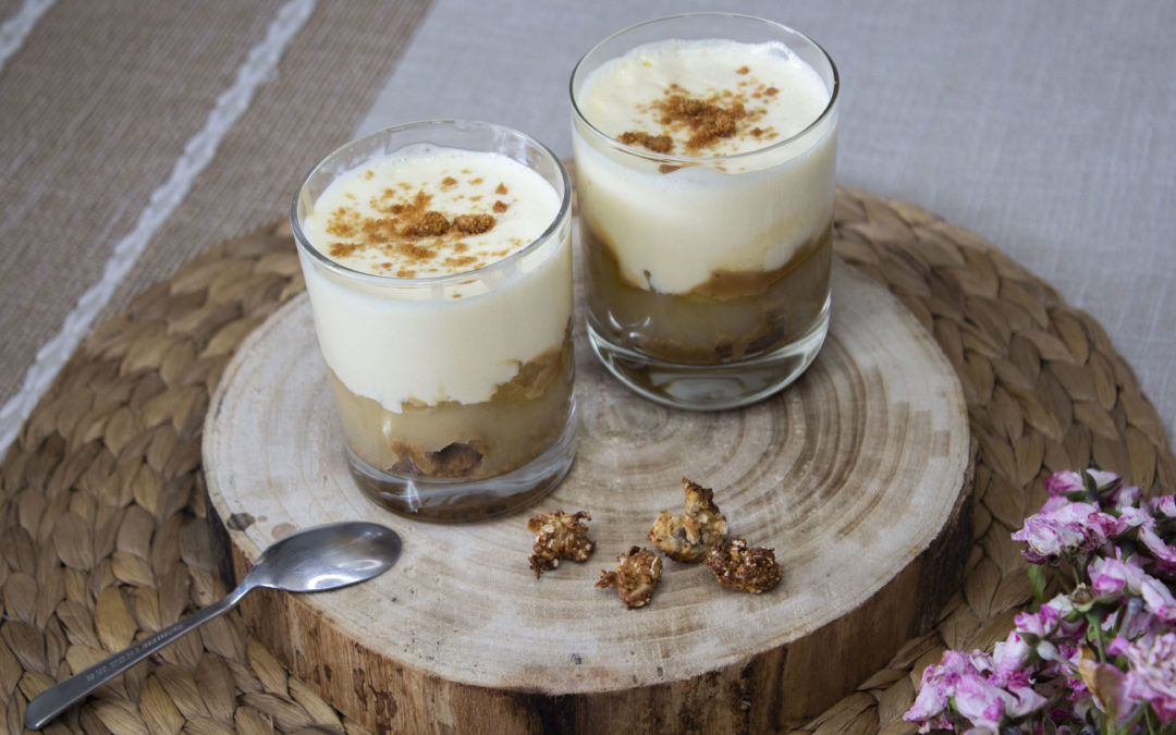 Tiramisu pommes, caramel beurre salé et speculoos