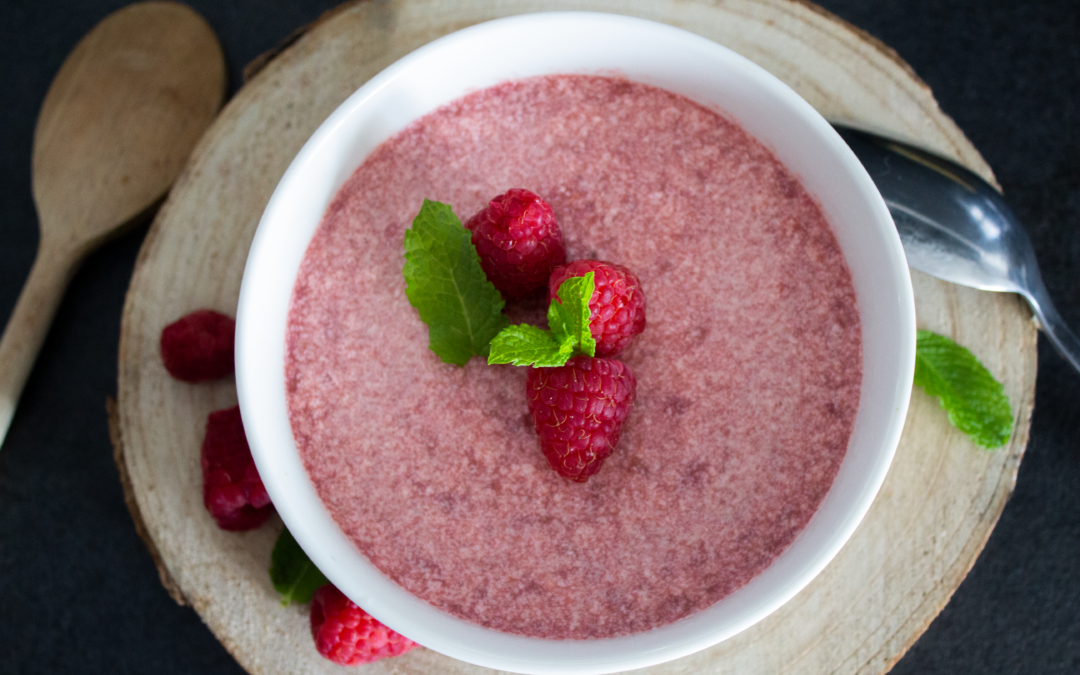 Mousse de framboises
