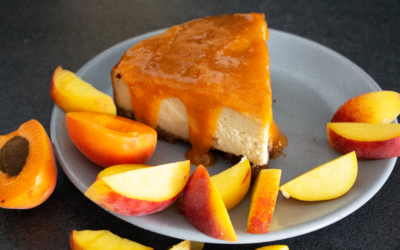 Cheesecake vegan abricot pêche
