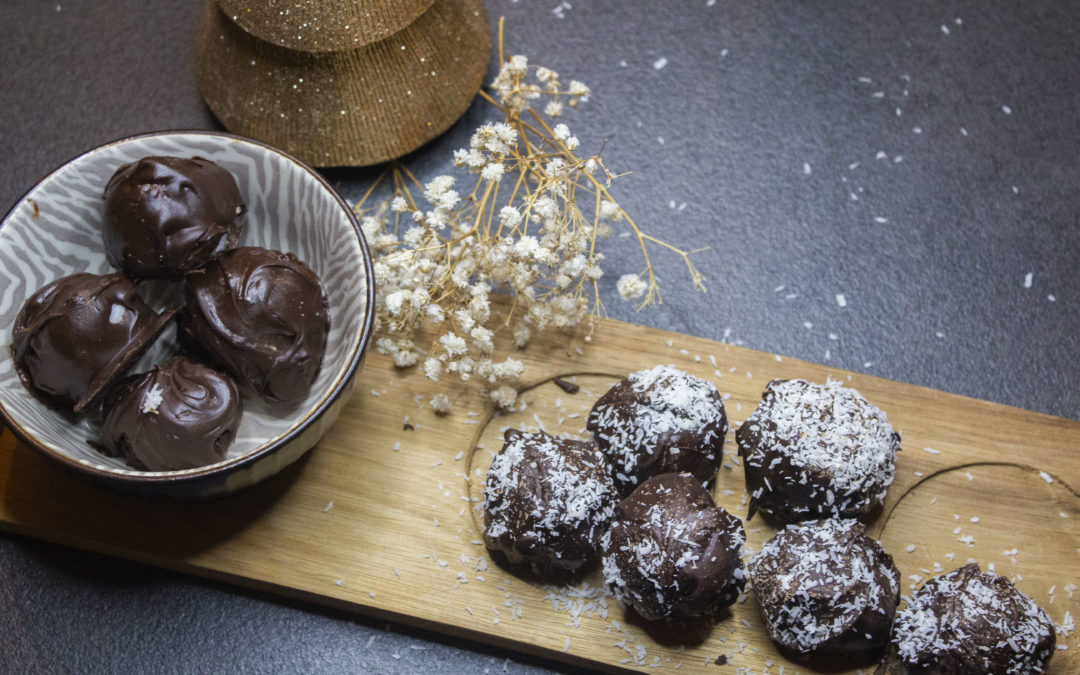 Truffes noix de coco et chocolat