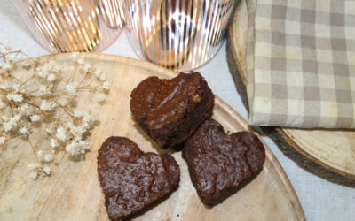 Coeurs en chocolat façon brownies