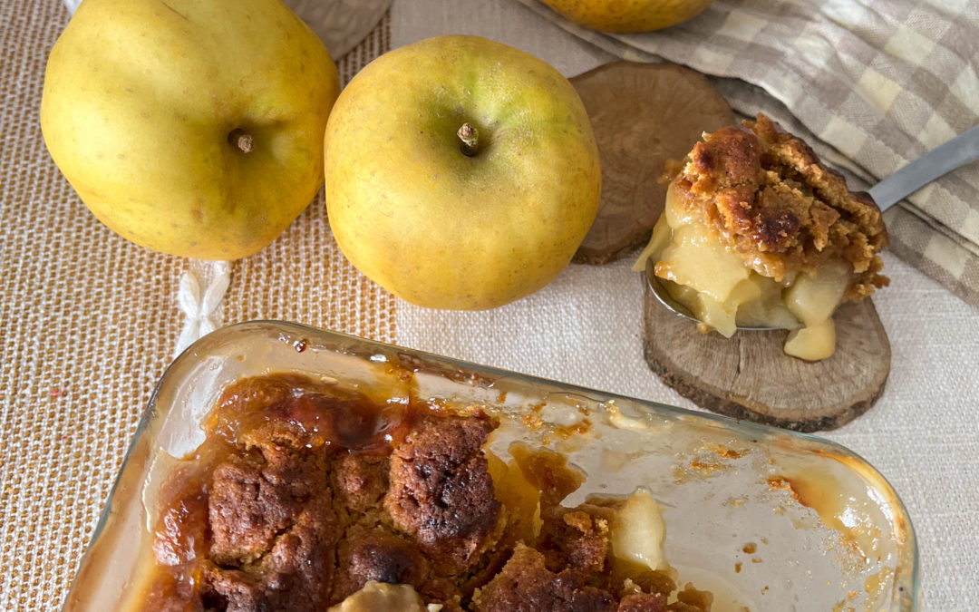 Crumble Poire, pomme cannelle VEGAN