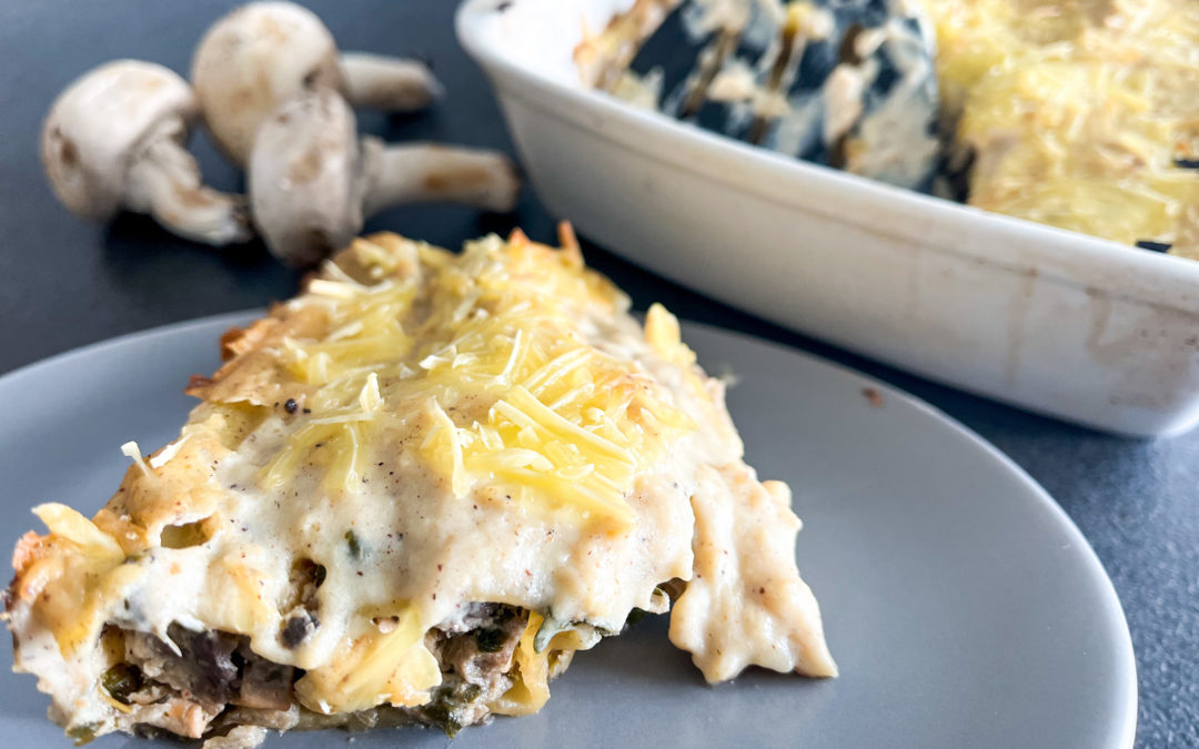 Cannelloni d’asperges, champignon et tofu mariné